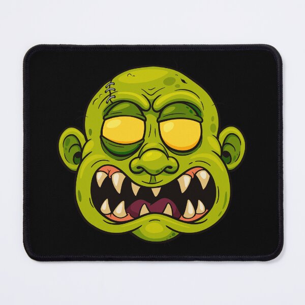 Item preview, Angry Cartoon Zombie Head – Fierce Green Monster Illustration designed and sold by CookieKrumbz.