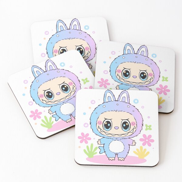 Item preview, Pastel Blue and Purple Labubu with Flowers designed and sold by TheMury.