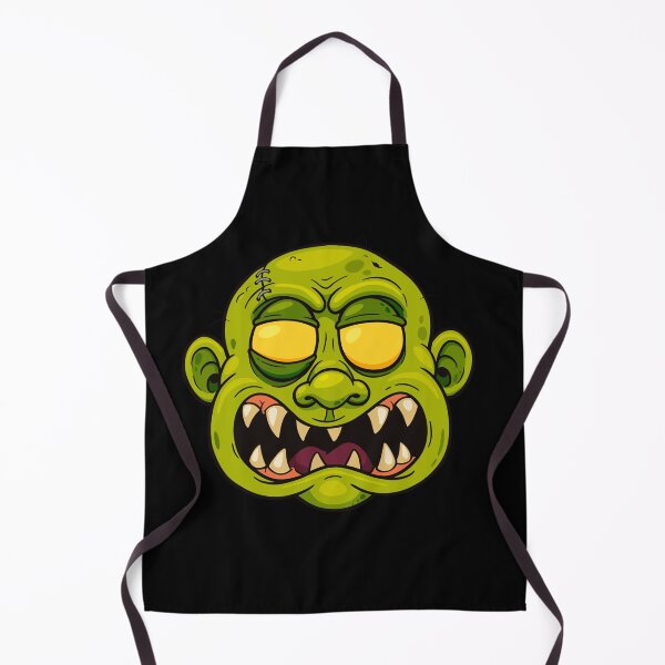 Item preview, Angry Cartoon Zombie Head – Fierce Green Monster Illustration designed and sold by CookieKrumbz.