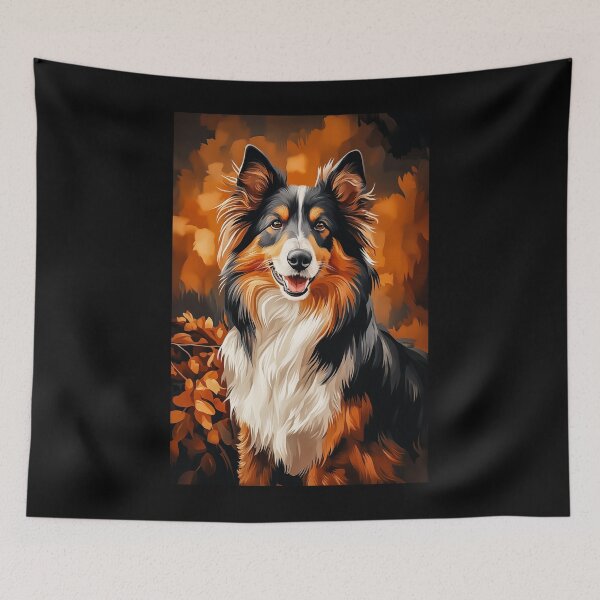 Item preview, Rough collie with Autumnal Background designed and sold by PetsArt.