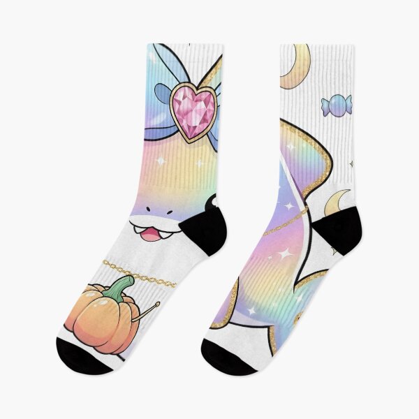 Item preview, Pastel Kawaii Halloween Shark | Cute Rainbow Shark with Funny Snack Quote designed and sold by AnnDesignStudio.