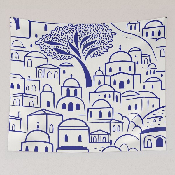 Item preview, Santorini Greece – Blue and White Island Dreams designed and sold by Timegraf.