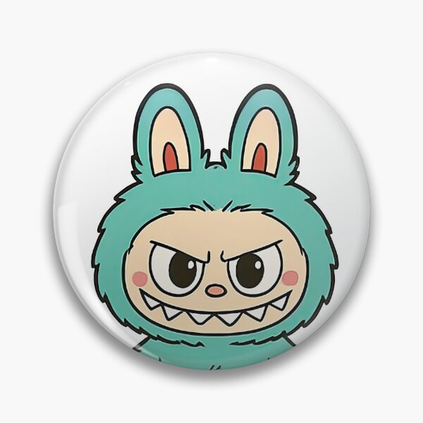Item preview, Angry Green Labubu Character Illustration designed and sold by TheMury.