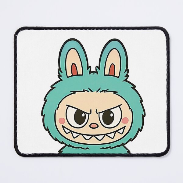 Item preview, Angry Green Labubu Character Illustration designed and sold by TheMury.
