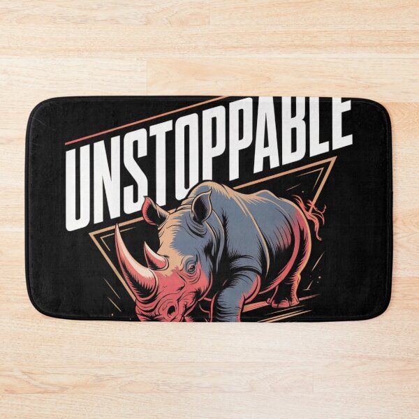 Item preview, Unstoppable Keep Charging Forward Rhino designed and sold by ShadowAndSlate.