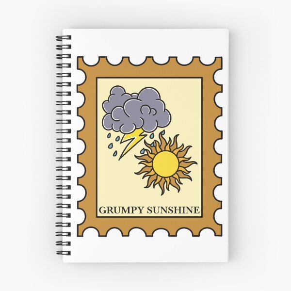 Item preview, Grumpy Sunshine Romance Trop Stamp designed and sold by KatinaWolfCreative.