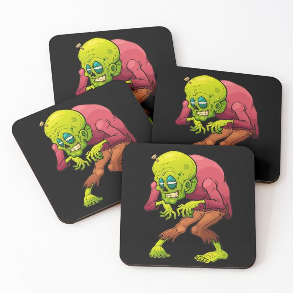 Item preview, Funny Zombie Cartoon – Funny Brain-In-Jar Monster Illustration designed and sold by CookieKrumbz.