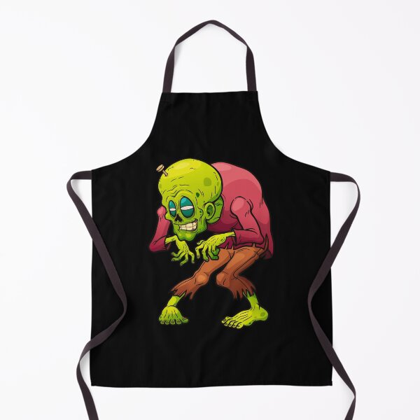 Item preview, Funny Zombie Cartoon – Funny Brain-In-Jar Monster Illustration designed and sold by CookieKrumbz.