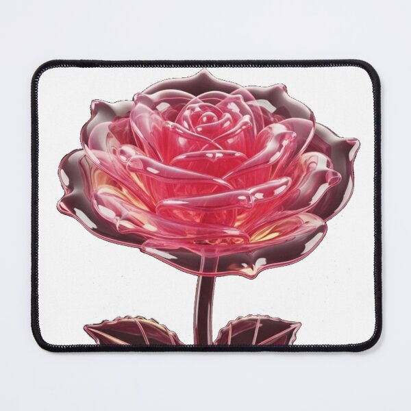 Item preview, Eternal Crystal Glass Rose with Golden Heart designed and sold by MoreGlamour.