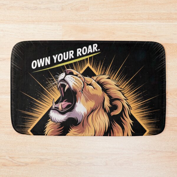 Item preview, Bold Own Your Roar Lion designed and sold by ShadowAndSlate.