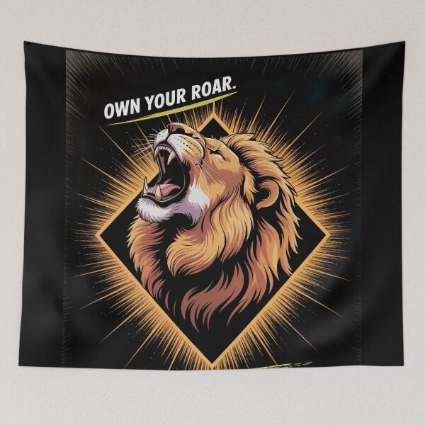 Item preview, Bold Own Your Roar Lion designed and sold by ShadowAndSlate.
