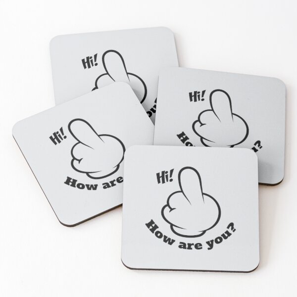 Item preview, Cute but rude-funny middle finger art designed and sold by Goska71.
