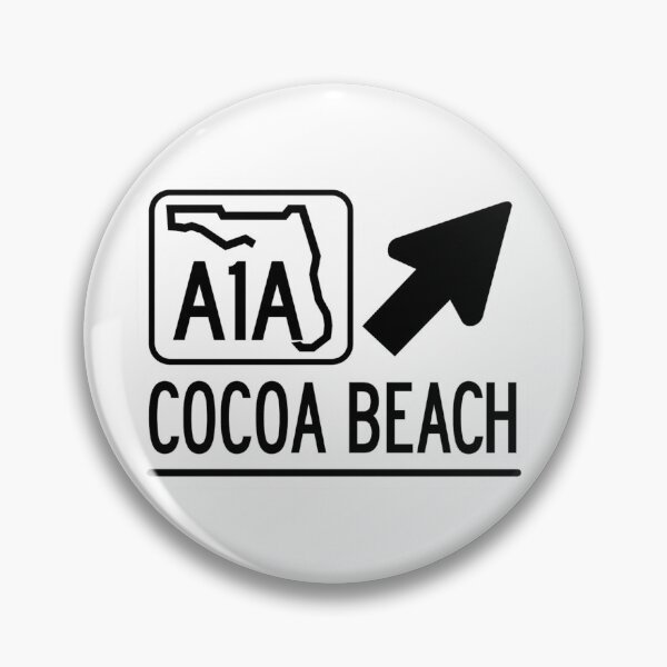 Item preview, A1A Cocoa Beach Scenic Coastal Florida Highway Art designed and sold by Space Coast Swag.