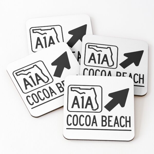 Item preview, A1A Cocoa Beach Scenic Coastal Florida Highway Art designed and sold by Space Coast Swag.