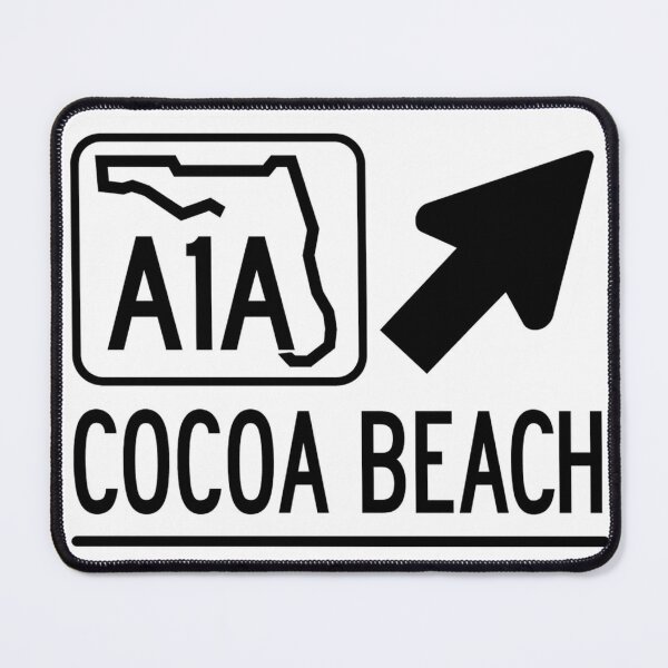 Item preview, A1A Cocoa Beach Scenic Coastal Florida Highway Art designed and sold by Space Coast Swag.