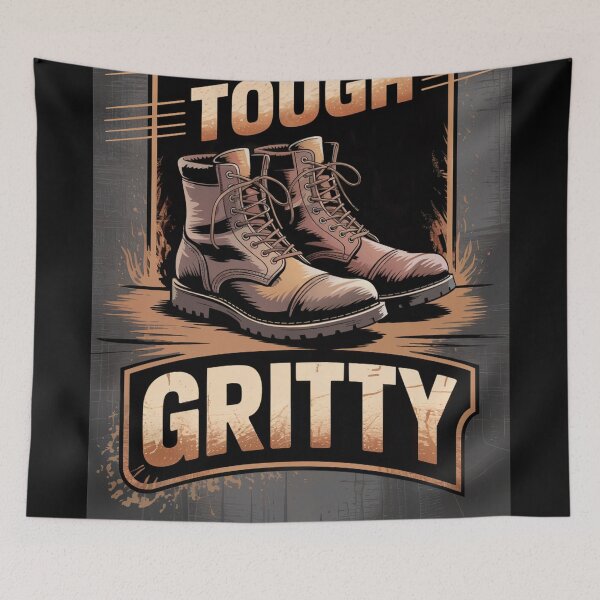 Item preview, Gritty Tread Tough Work Boots designed and sold by ShadowAndSlate.