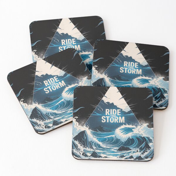 Item preview, Fierce Ride The Storm Ocean Waves designed and sold by ShadowAndSlate.