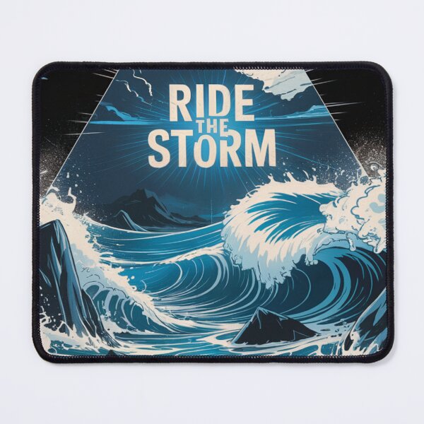 Item preview, Fierce Ride The Storm Ocean Waves designed and sold by ShadowAndSlate.