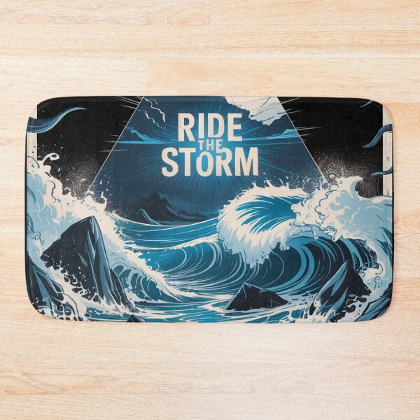 Item preview, Fierce Ride The Storm Ocean Waves designed and sold by ShadowAndSlate.