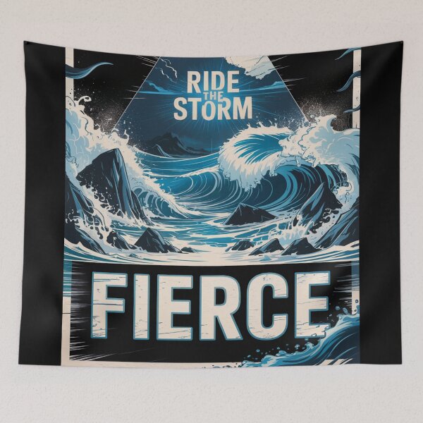 Item preview, Fierce Ride The Storm Ocean Waves designed and sold by ShadowAndSlate.
