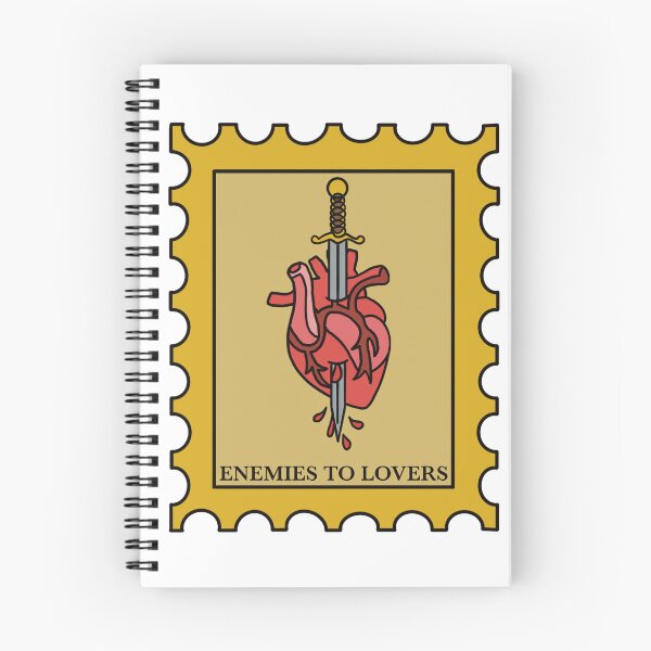 Item preview, Enemies to Lovers Romance Trope Stamp designed and sold by KatinaWolfCreative.