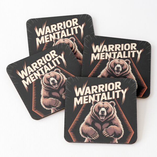 Item preview, Warrior Mentality Fight Unbroken Bear designed and sold by ShadowAndSlate.