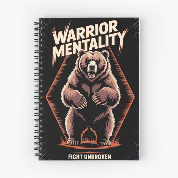 Item preview, Warrior Mentality Fight Unbroken Bear designed and sold by ShadowAndSlate.