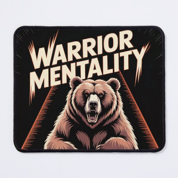 Item preview, Warrior Mentality Fight Unbroken Bear designed and sold by ShadowAndSlate.