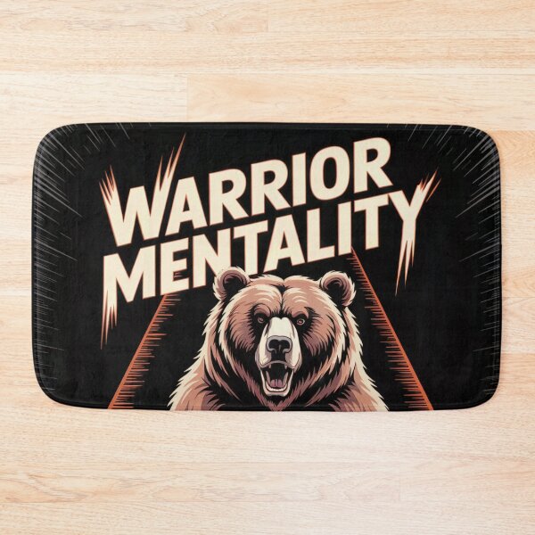 Item preview, Warrior Mentality Fight Unbroken Bear designed and sold by ShadowAndSlate.