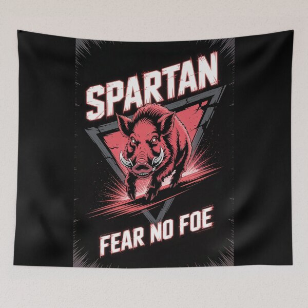 Item preview, Spartan Fear No Foe Wild Boar designed and sold by ShadowAndSlate.