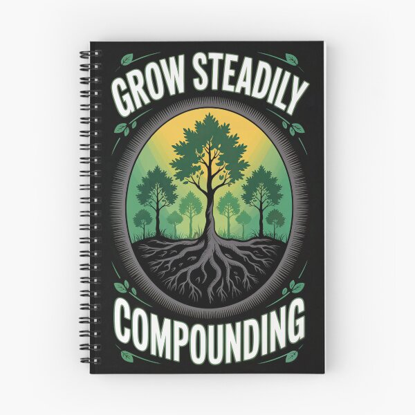 Item preview, Grow Steadily Compounding Tree Roots designed and sold by ShadowAndSlate.