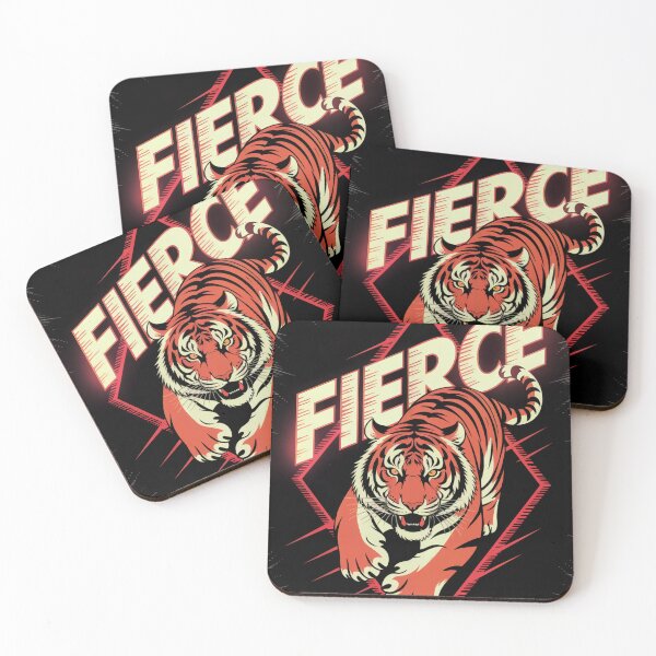 Item preview, Fierce Tiger Strike True designed and sold by ShadowAndSlate.