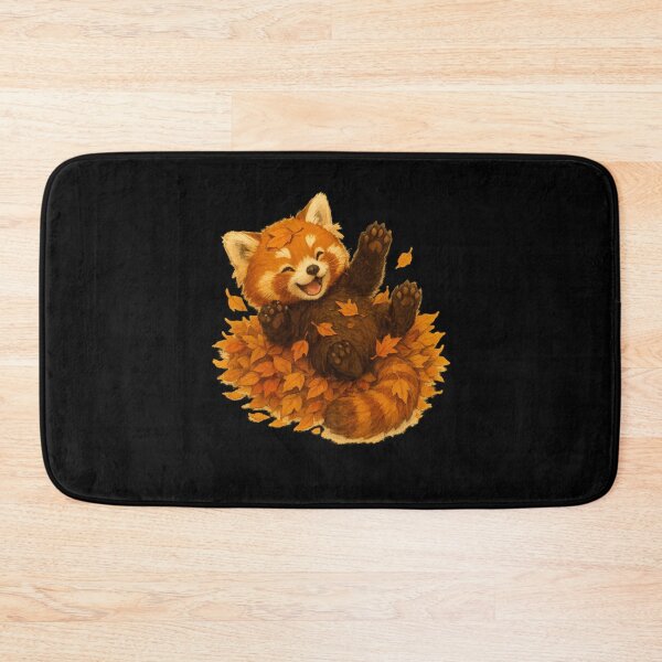 Item preview, Baby Red Panda in Autumn Leaves designed and sold by Paninides.