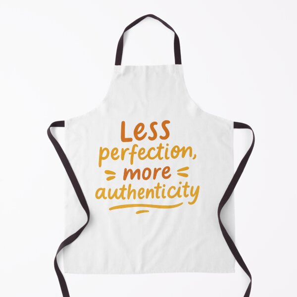 Item preview, Less Perfection, More Authenticity – Handcrafted Warm Tone Typography Design designed and sold by Bloom & Charm Studio.
