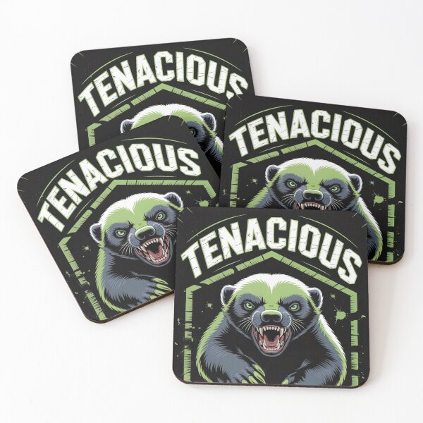 Item preview, Tenacious Honey Badger Never Back Down designed and sold by ShadowAndSlate.