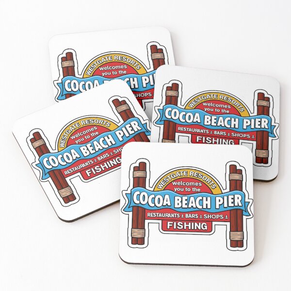 Item preview, Cocoa Beach Pier Sign designed and sold by Space Coast Swag.