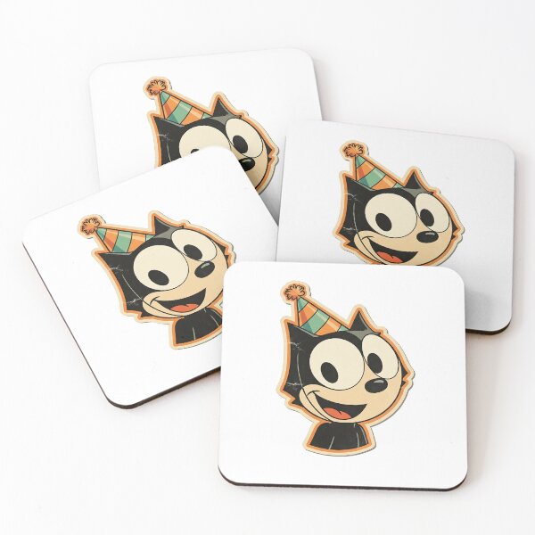 Item preview, A FELIX CAT AT A PARTY, BACK STICKER designed and sold by infinitearte.