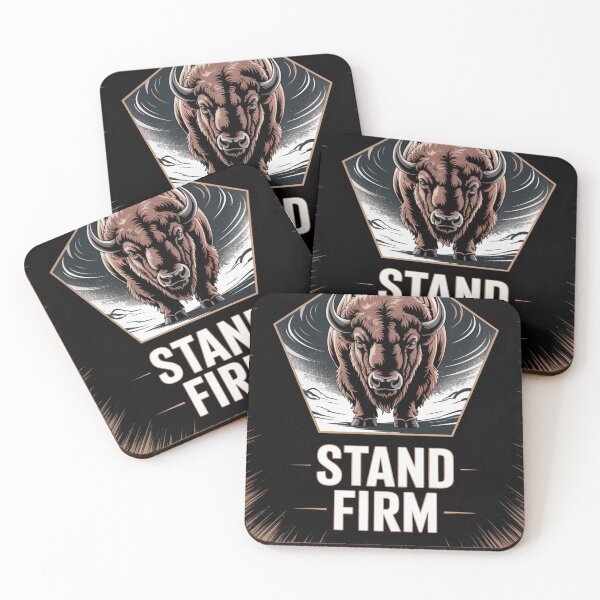 Item preview, Unyielding Bison Stand Firm designed and sold by ShadowAndSlate.