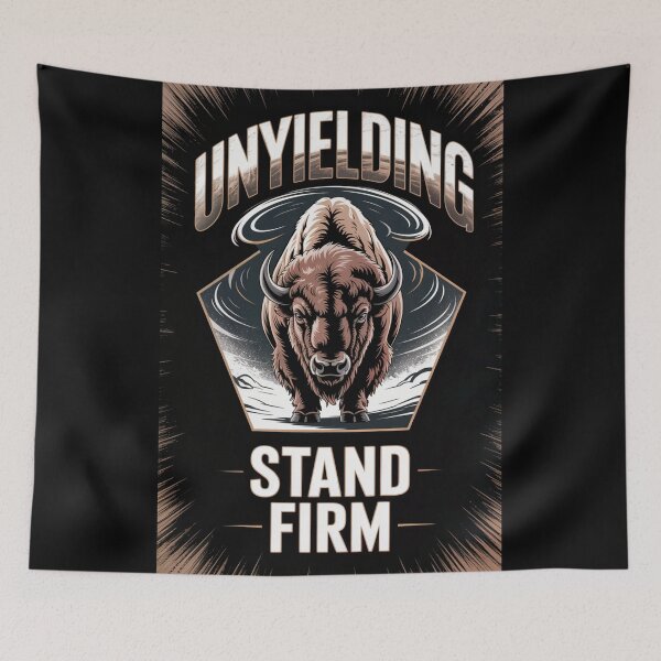 Item preview, Unyielding Bison Stand Firm designed and sold by ShadowAndSlate.