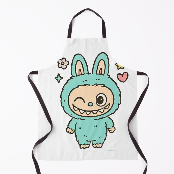Item preview, Winking Green Labubu with Heart and Stars designed and sold by TheMury.