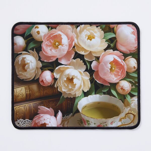 Item preview, Peony & Lace – A Vintage Floral Still Life designed and sold by Deezyned.
