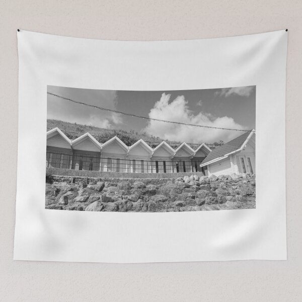 Item preview, Wooden beach huts along Scarborough North Bay promenade designed and sold by yackers1.
