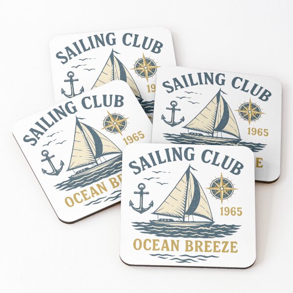 Item preview, Sailing Club – Ocean Breeze – Vintage Sailboat Design designed and sold by CreativeGorillas.