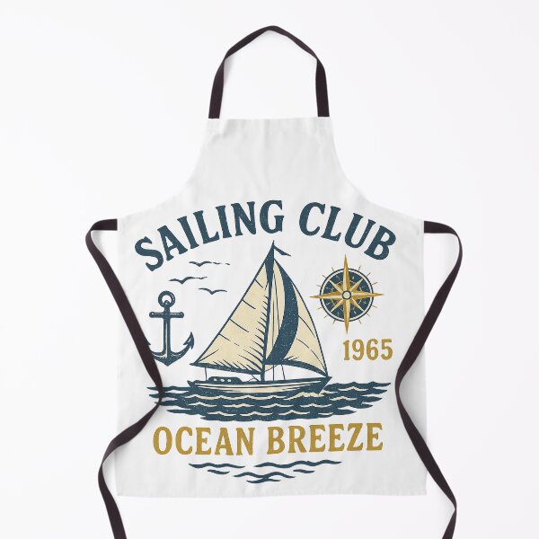Item preview, Sailing Club – Ocean Breeze – Vintage Sailboat Design designed and sold by CreativeGorillas.