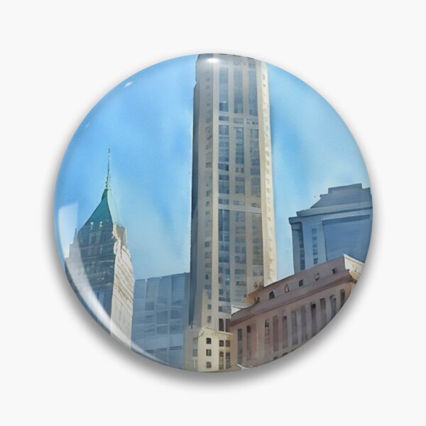 Item preview, Low-Angle Lower Manhattan designed and sold by RCWatercolours.