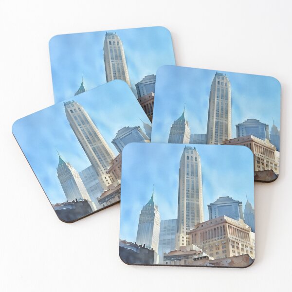 Item preview, Low-Angle Lower Manhattan designed and sold by RCWatercolours.