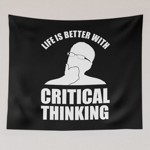 Item preview, Life Is Better With Critical Thinking designed and sold by Cat Lady Designs.