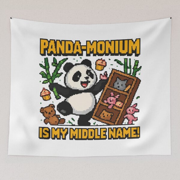 Item preview, Pixel Panda Chaos Unleashed designed and sold by NaturePixel.
