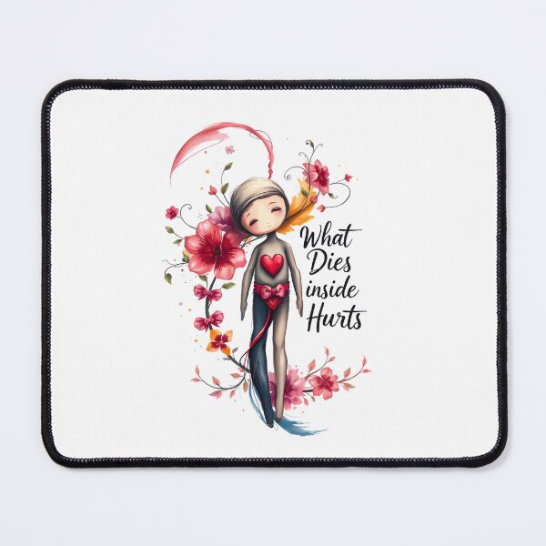 Item preview, Cute Voodoo Doll What Dies Inside Hurts Floral Emotional Art designed and sold by FoxyJags.
