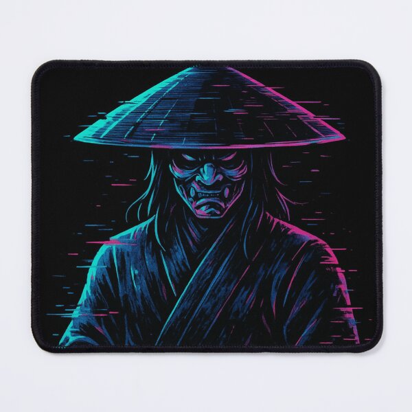 Item preview, Glitch Samurai – Cyberpunk Female Ronin Neon Warrior T-Shirt & Merch designed and sold by ShenGha-design.